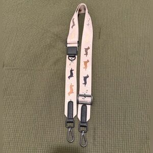 Adjustable weenie dog Print Bag Strap
